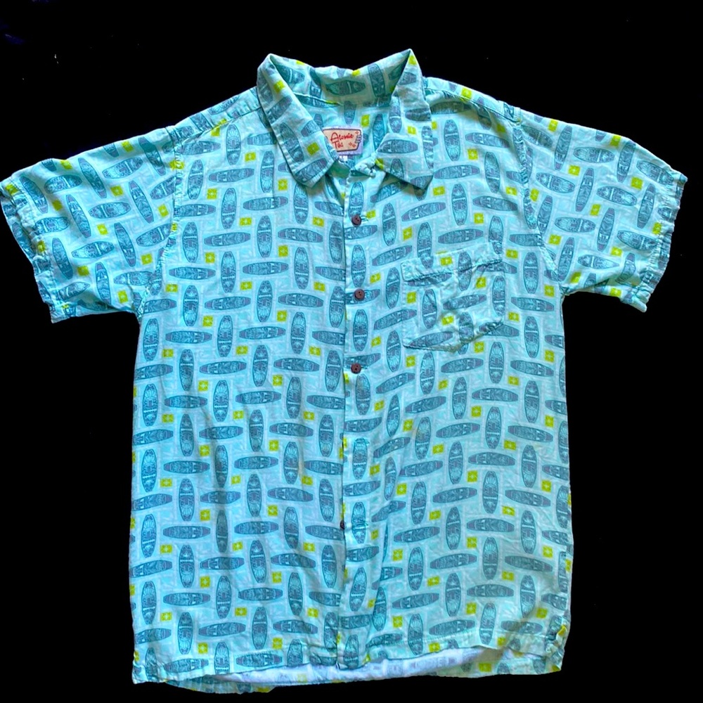 Vintage Atomic Tiki Men’s Shirt Sz L